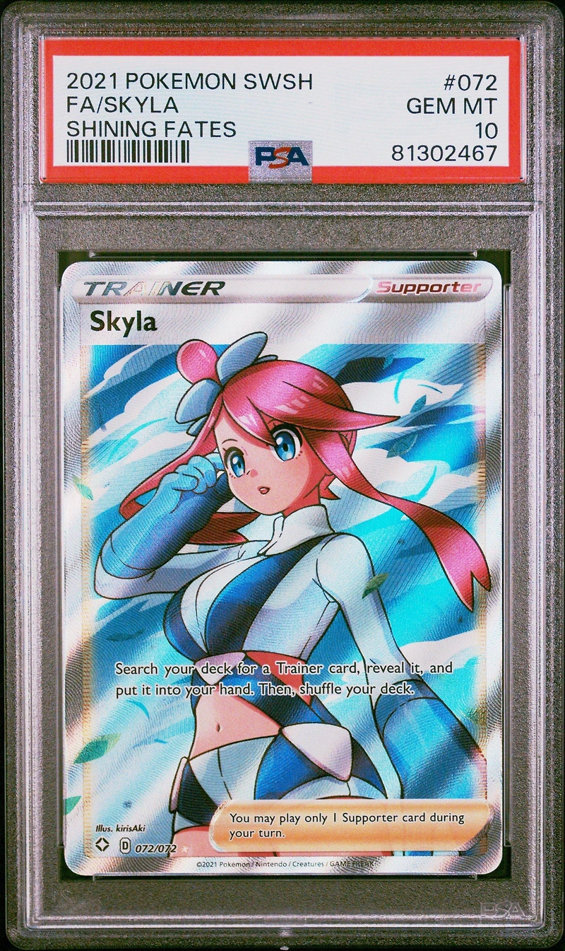 2021 Pokemon Sword & Shield Shining Fates 072 Fa/skyla PSA