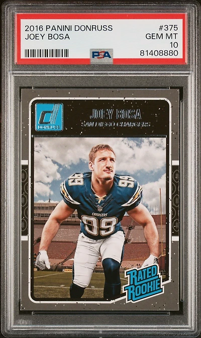 2016 Panini Donruss 375 Joey Bosa PSA 10