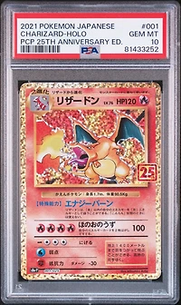2021 Pokemon Japanese Promo Card Pack 25th Anniversary Edition 001 Charizard-holo PSA 10