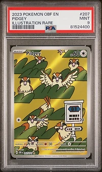 2023 Pokemon Obf En-obsidian Flames 207 Pidgey Illustration Rare PSA