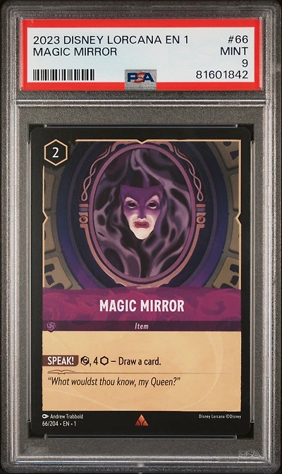 2023 Disney Lorcana En 1-the First Chapter 66 Magic Mirror PSA