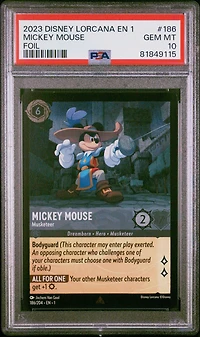 2023 Disney Lorcana En 1-the First Chapter 186 Mickey Mouse