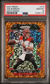2021 Panini Prizm 273 Joe Burrow Disco Prizm PSA 10
