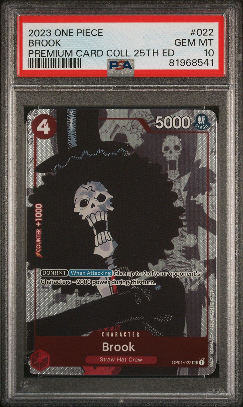 2023 One Piece Premium Bandai Premium Card Collection 25th Edition 022 Brook PSA