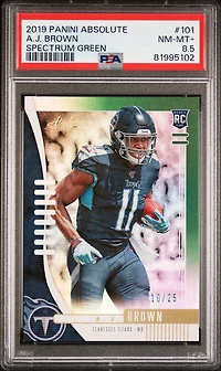 2019 Panini Absolute 101 A.j. Brown Spectrum Green PSA NM-MT+ 8.5