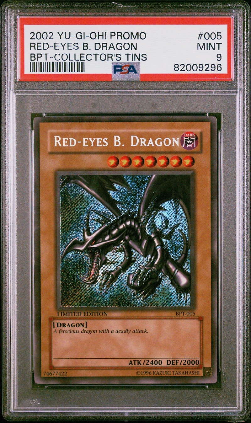 2002 Yu-gi-oh! Promo Bpt-collector's Tins 005 Red-eyes B. Dragon PSA 9