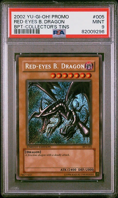 2002 Yu-gi-oh! Promo Bpt-collector's Tins 005 Red-eyes B. Dragon PSA 9