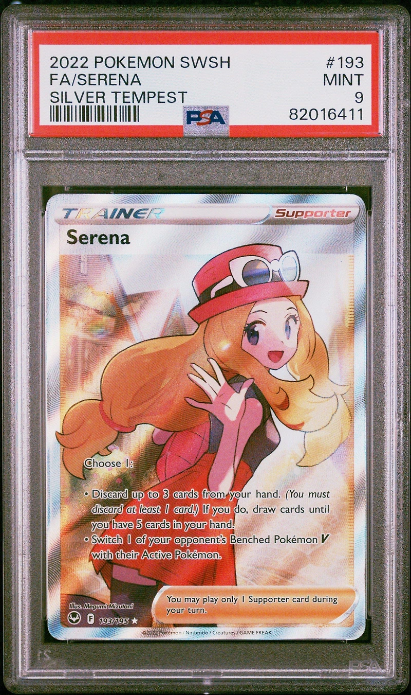 2022 Pokemon Sword & Shield Silver Tempest 193 Fa/serena PSA 9