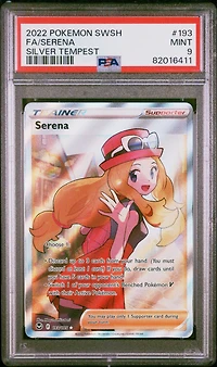 2022 Pokemon Sword & Shield Silver Tempest 193 Fa/serena PSA 9