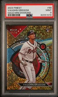 2023 Topps Finest 88 Vaughn Grissom Gold Mini Diamond PSA 9