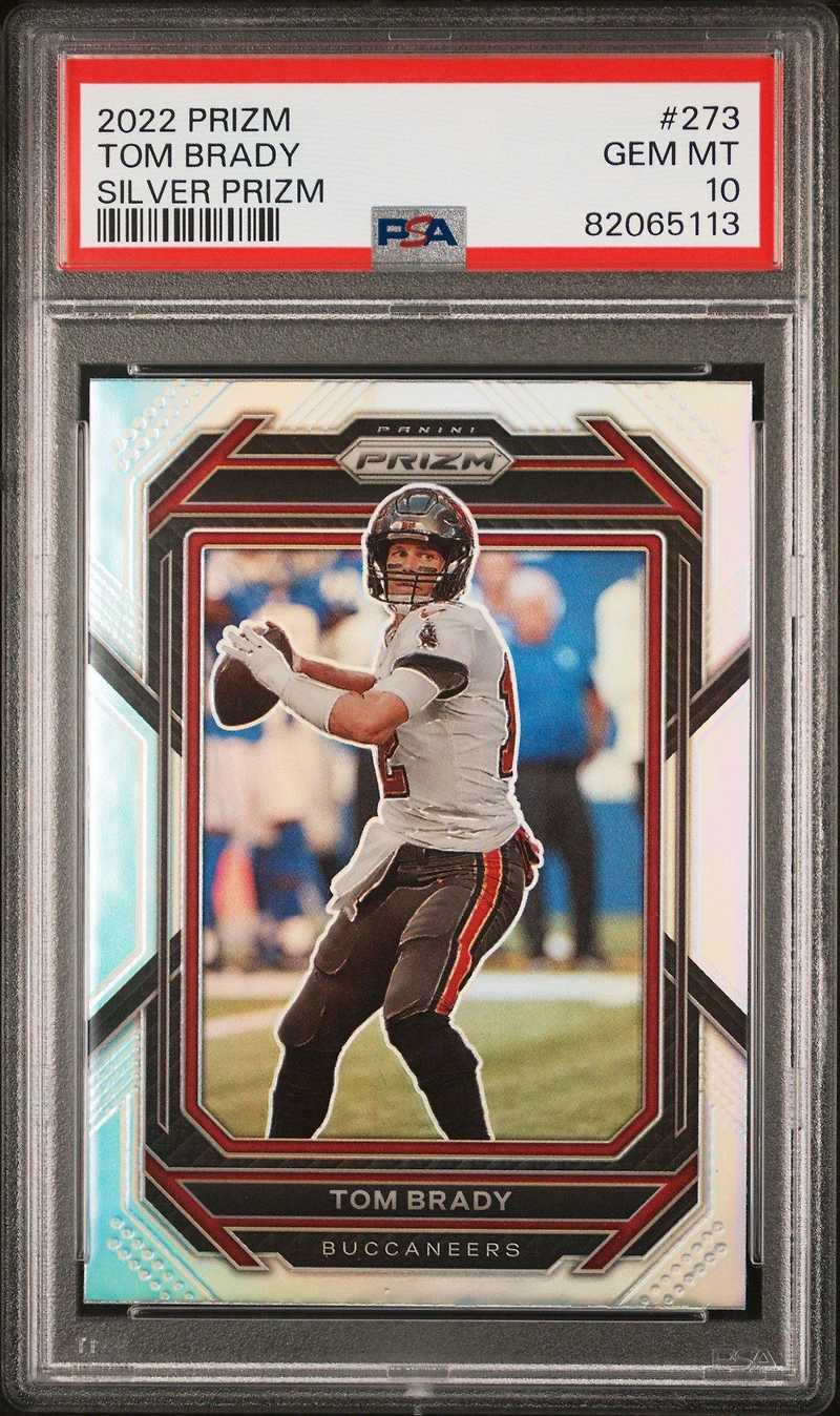2022 Panini Prizm 273 Tom Brady Silver Prizm PSA 10
