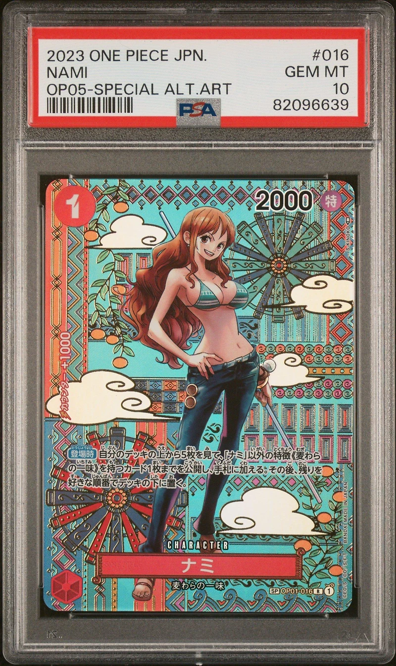 2023 One Piece Japanese Awakening Of The New Era 016 Nami Special Alternate Art PSA 10