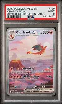 2023 Pokemon Mew En-151 199 Charizard Ex Special Illustration Rare PSA