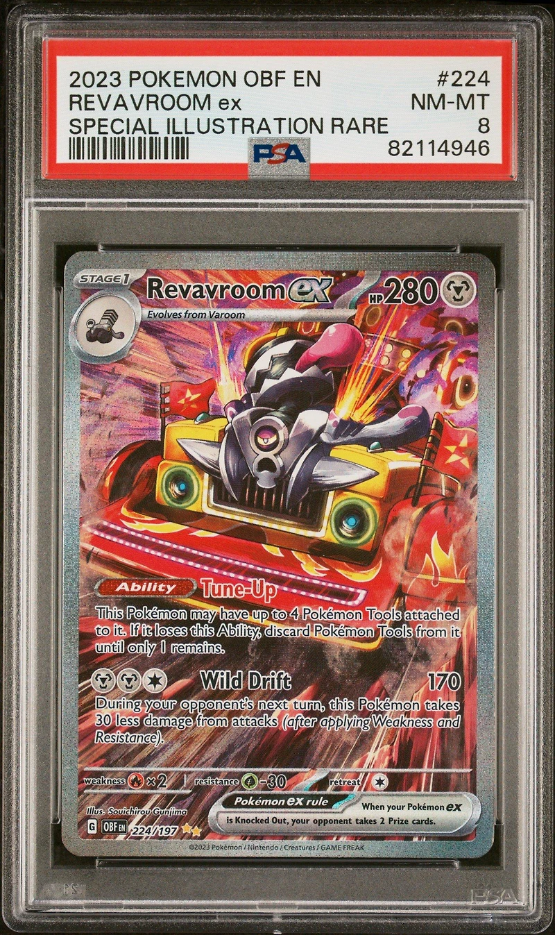 2023 Pokemon Obf En-obsidian Flames 224 Revavroom Ex Special Illustration Rare PSA