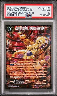 2023 Dragon Ball Super Card Game Series 21 Wild Resurgence Bt21-120 Golden Frieza, Evolved Emperor Special Rare PSA 10