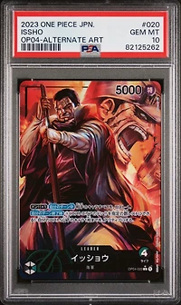 2023 One Piece Japanese Kingdoms Of Intrigue 020 Issho Alternate Art PSA 10