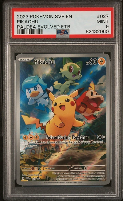 2023 Pokemon Svp En-sv Black Star Promo 027 Pikachu PSA