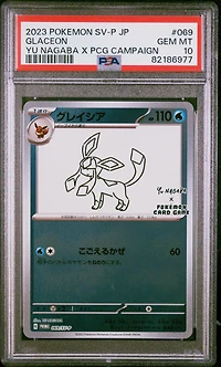 2023 Pokemon Japanese Sv-p Promo 069 Glaceon Yu Nagaba X Pokemon Card Game Campaign PSA