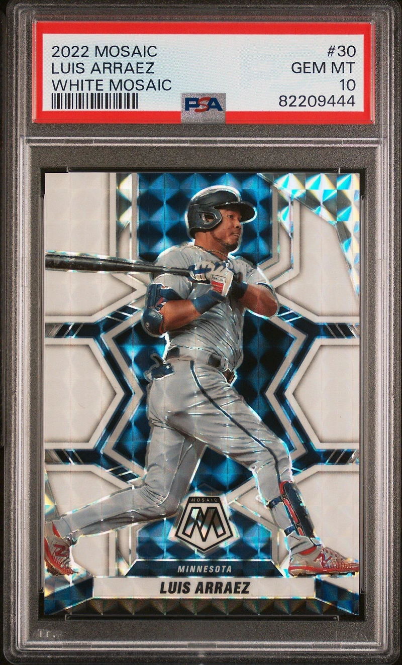 2022 Panini Mosaic 30 Luis Arraez White Mosaic PSA 10