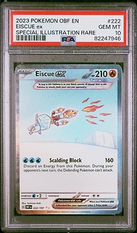 2023 Pokemon Obf En-obsidian Flames 222 Eiscue Ex PSA 10