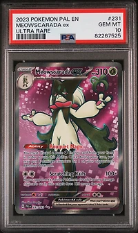 2023 Pokemon Pal En-paldea Evolved 231 Meowscarada Ex Ultra Rare PSA 10