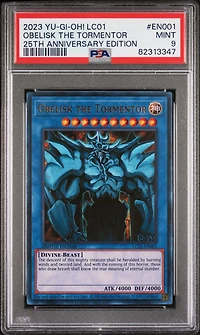 2023 Yu-gi-oh! Lc01-legendary Collection: 25th Anniversary Edition En001 Obelisk The Tormentor PSA 9