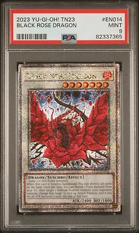 2023 Yu-gi-oh! Tn23-25th Anniversary Tin: Dueling Heroes En014 Black Rose Dragon PSA