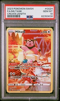 2023 Pokemon Sword And Shield Crown Zenith Gg24 Full Art/miltank PSA 10