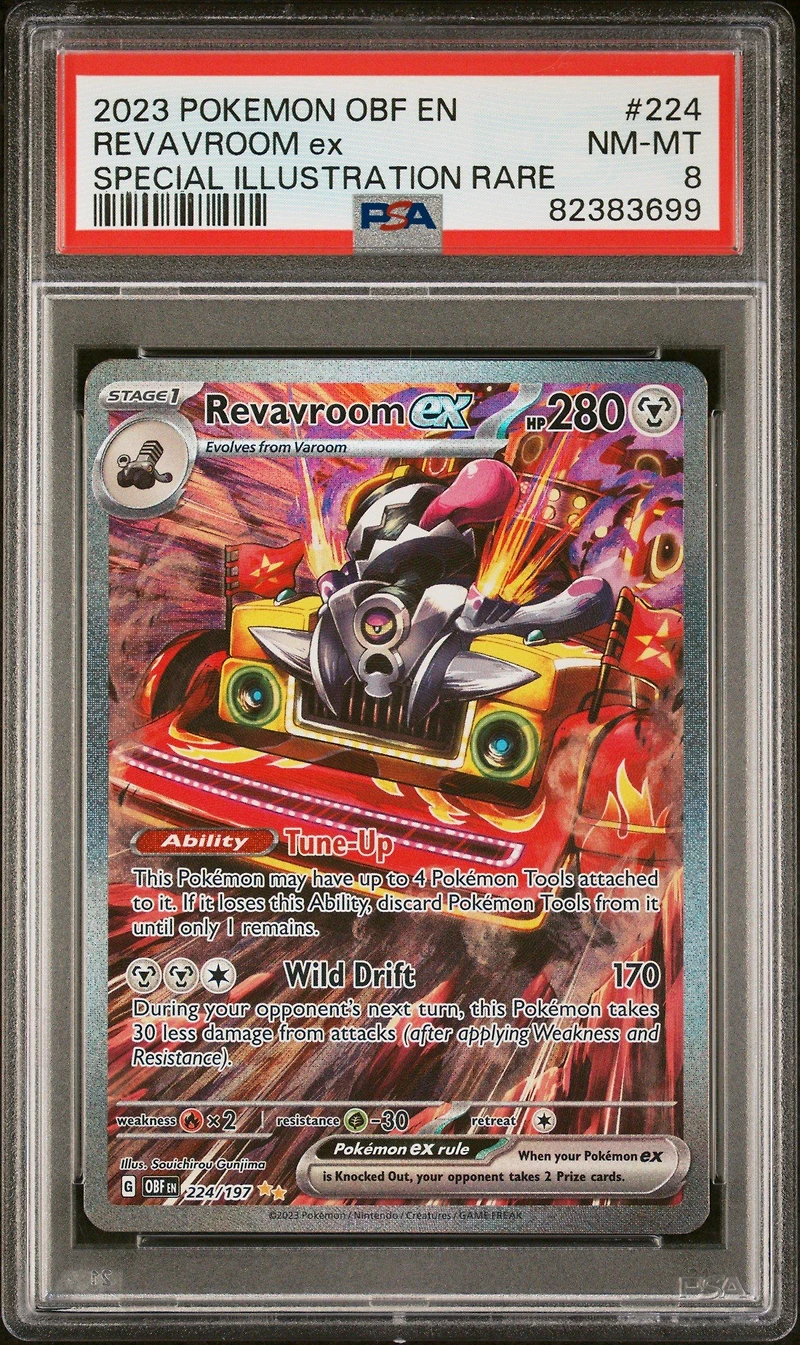 2023 Pokemon Obf En-obsidian Flames Revavroom Ex PSA