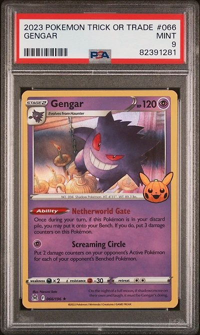 2023 Pokemon Trick Or Trade 066 Gengar PSA