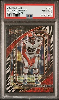 2022 Panini Select 340 Myles Garrett PSA 10