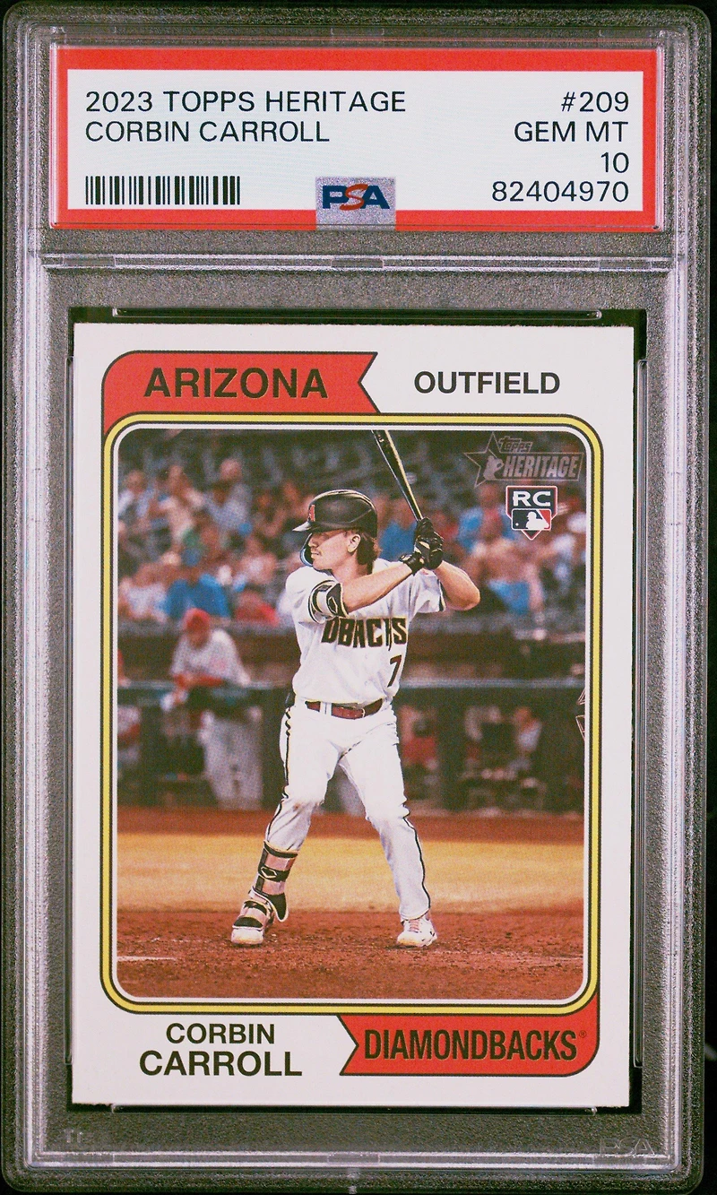 2023 Topps Heritage 209 Corbin Carroll PSA 10