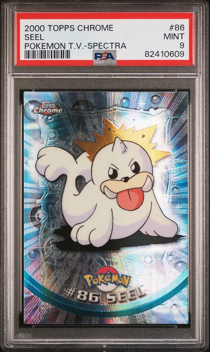 2000 Topps Chrome Pokemon T.v. 86 Seel Spectra PSA 9