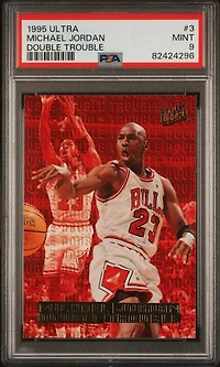 1995 Ultra Double Trouble 3 Michael Jordan PSA 9