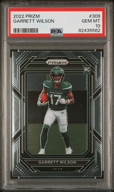 2022 Panini Prizm 309 Garrett Wilson PSA 10
