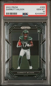 2022 Panini Prizm 309 Garrett Wilson PSA 10