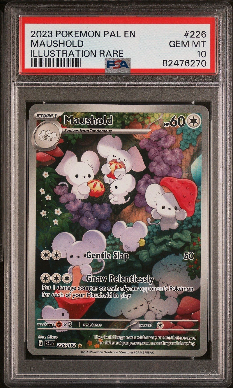 2023 Pokemon Pal En-paldea Evolved 226 Maushold Illustration Rare PSA