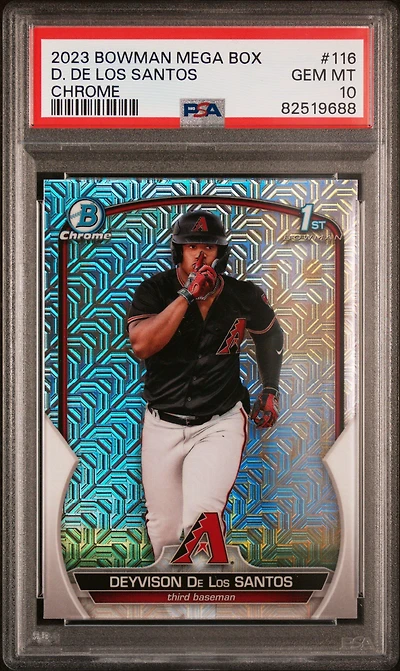 2023 Bowman Mega Box Chrome 116 Deyvison De Los Santos PSA 10