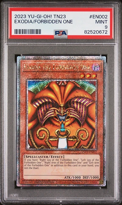 2023 Yu-gi-oh! Tn23-25th Anniversary Tin: Dueling Heroes En002 Exodia The Forbidden One PSA