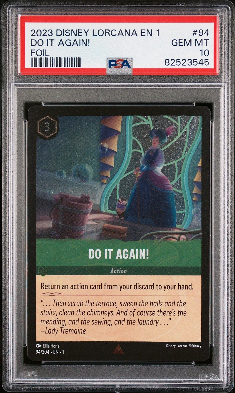 2023 Disney Lorcana En 1-the First Chapter 94 Do It Again! Foil PSA 10