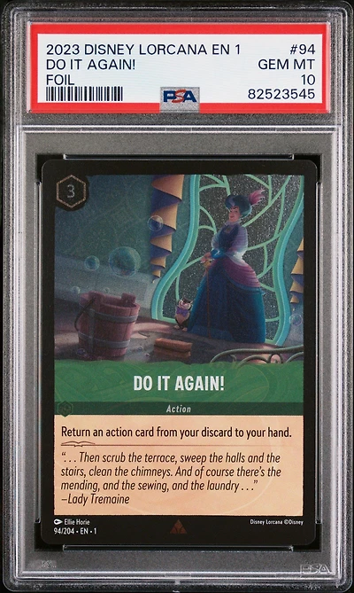 2023 Disney Lorcana En 1-the First Chapter 94 Do It Again! Foil PSA 10