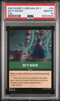 2023 Disney Lorcana En 1-the First Chapter 94 Do It Again! Foil PSA 10