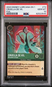 2023 Disney Lorcana En 1-the First Chapter 72 Cruella De Vil