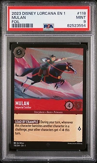 2023 Disney Lorcana En 1-the First Chapter 118 Mulan - Imperial Soldier Foil PSA 9