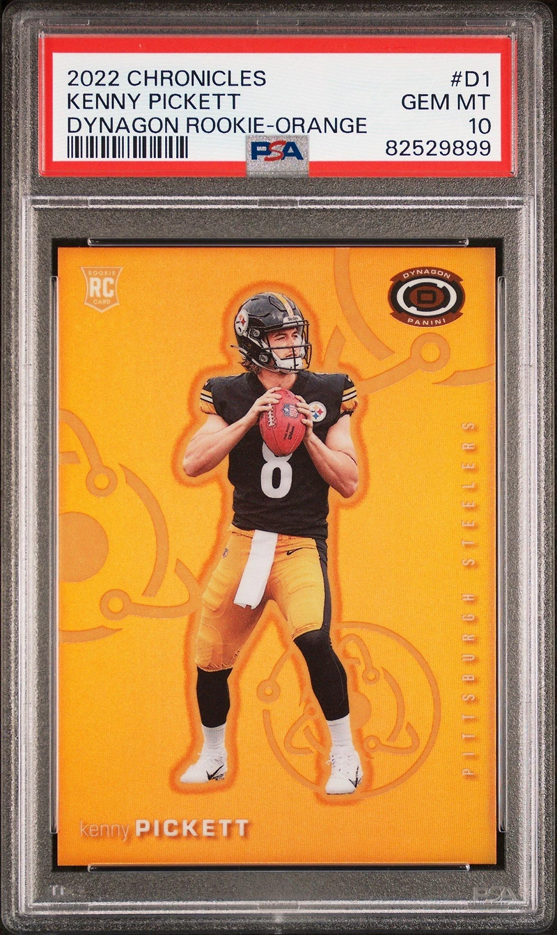 2022 Panini Chronicles Dynagon Rookies D1 Kenny Pickett Orange PSA 10