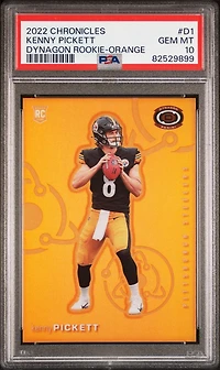 2022 Panini Chronicles Dynagon Rookies D1 Kenny Pickett Orange PSA 10