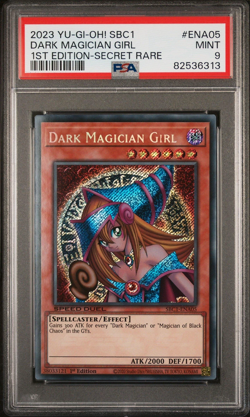 2023 Yu-gi-oh! Sbc1-speed Duel Streets Of Battle City Ena05 Dark Magician Girl 1st Edition-secret Rare PSA 9