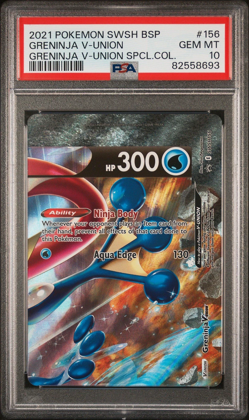 2021 Pokemon Swsh Black Star Promo Greninja V-union Greninja V-union Special Collection PSA
