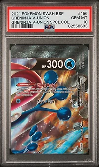 2021 Pokemon Swsh Black Star Promo Greninja V-union Greninja V-union Special Collection PSA