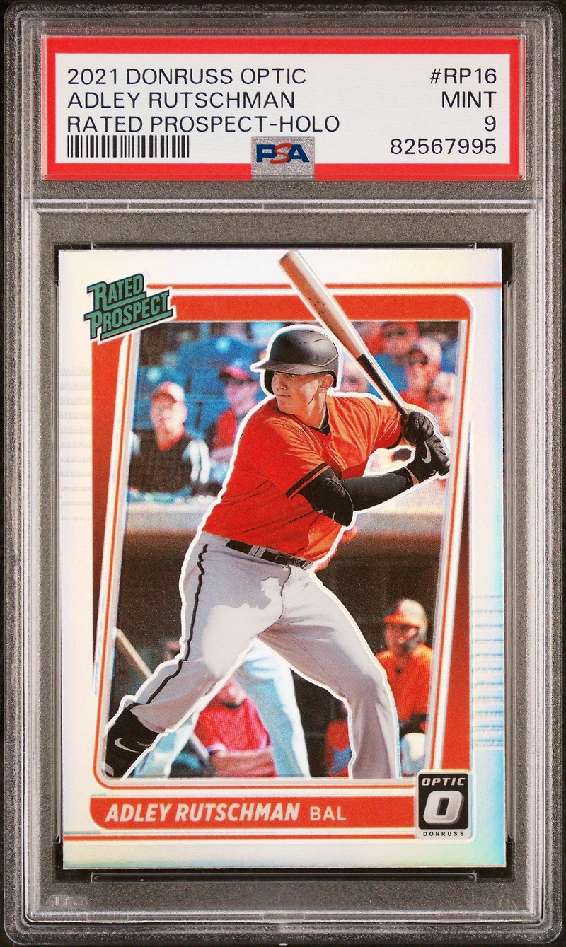 2021 Panini Donruss Optic Rated Prospect Rp16 Adley Rutschman PSA 9